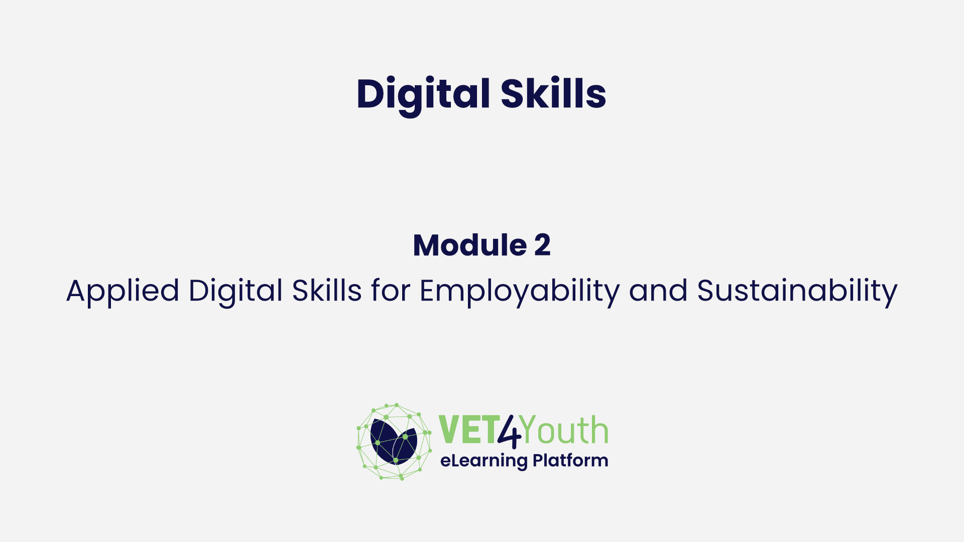 Module 2: Applied Digital Skills for Employability and Sustainability