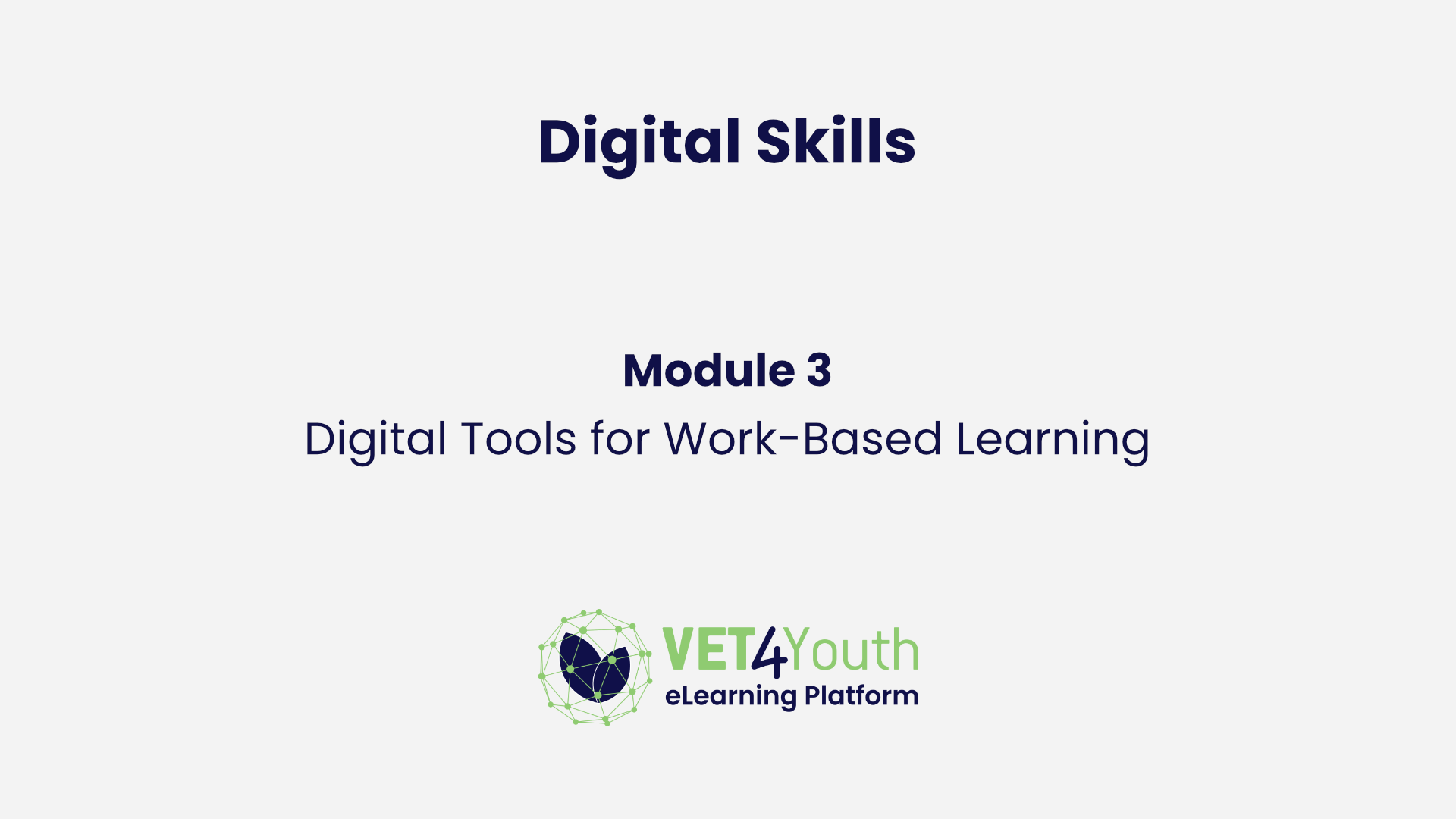 Module 3: Digital Tools for Work-Based Learning